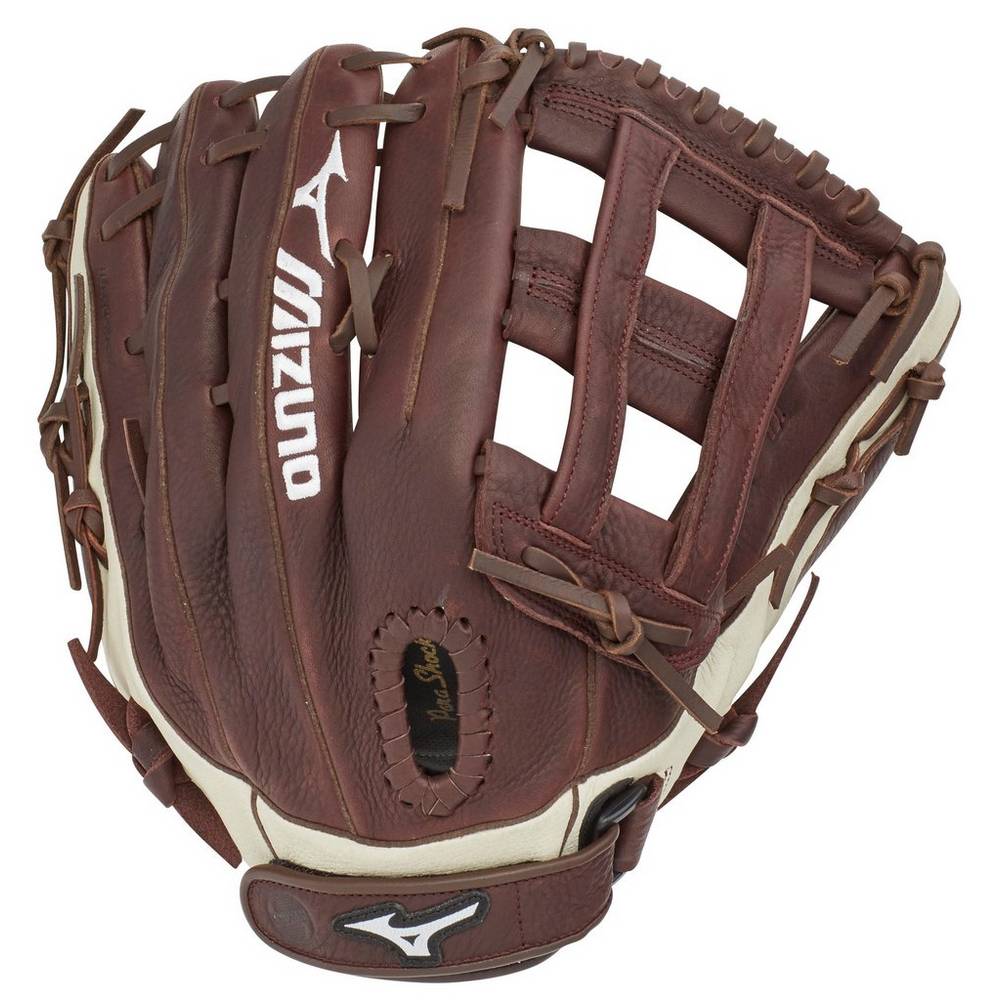 Mizuno Franchise Series Slowpitch 13" Férfi Kesztyű Kávé/Titán EYZ187695